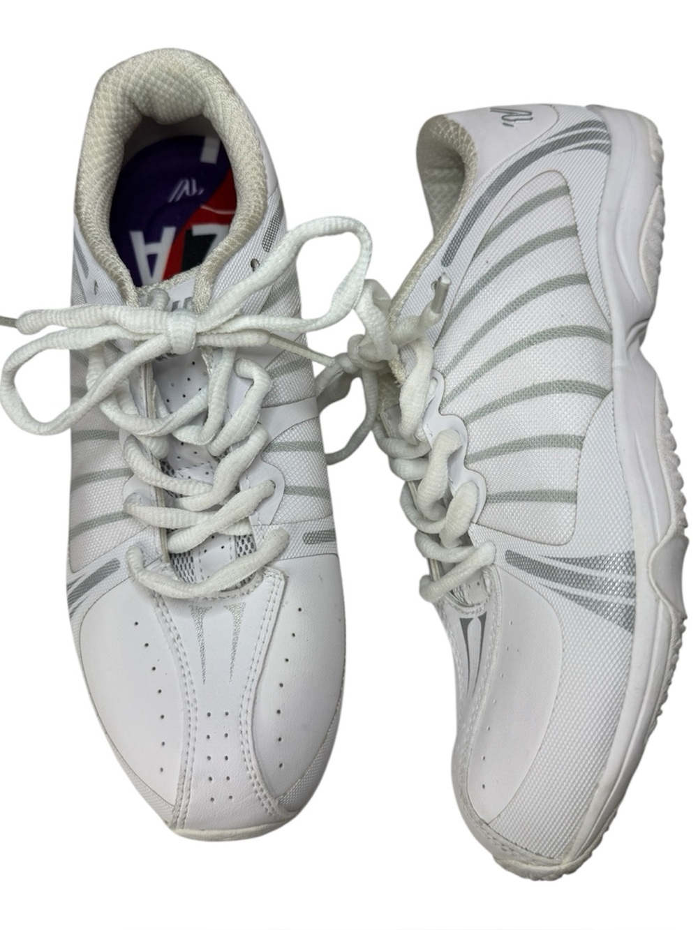 Varsity Miza+ White Cheer Shoes. Size 6.5